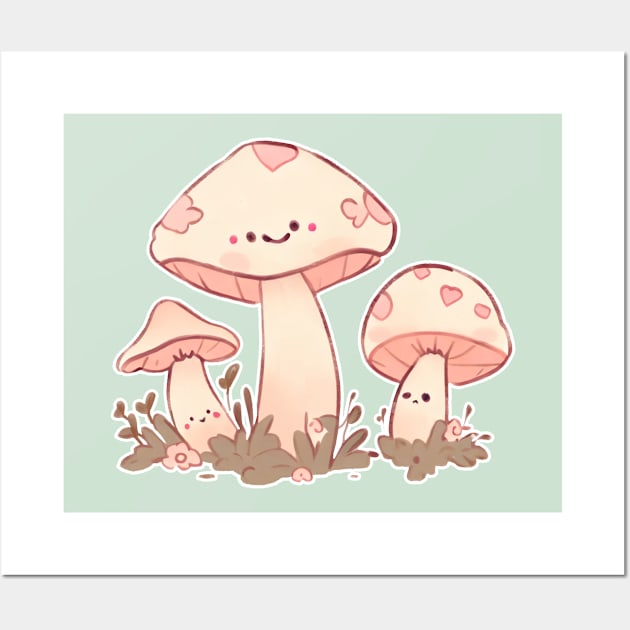 baby mushies Wall Art by hunnydoll